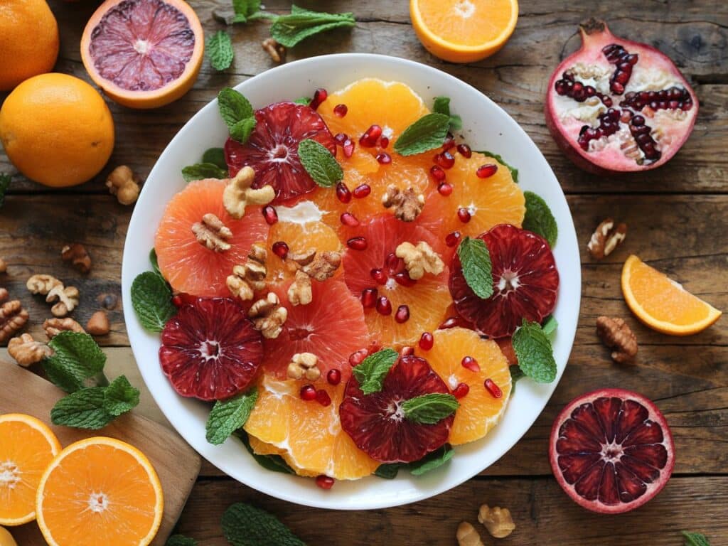 Frozen-Inspired Winter Citrus Salad with Pomegranate and Pepitas