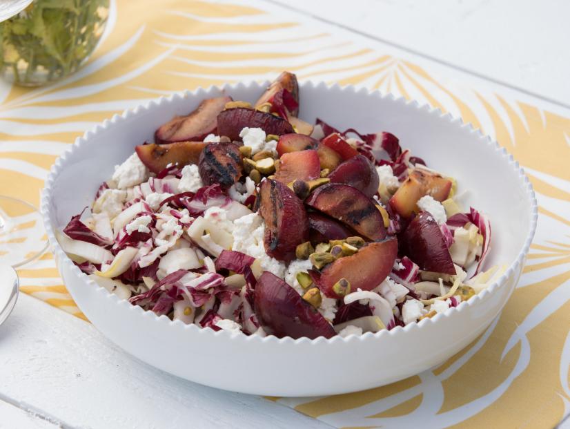 Macadamia and Davidson’s Plum Salad with Finger Lime Dressing