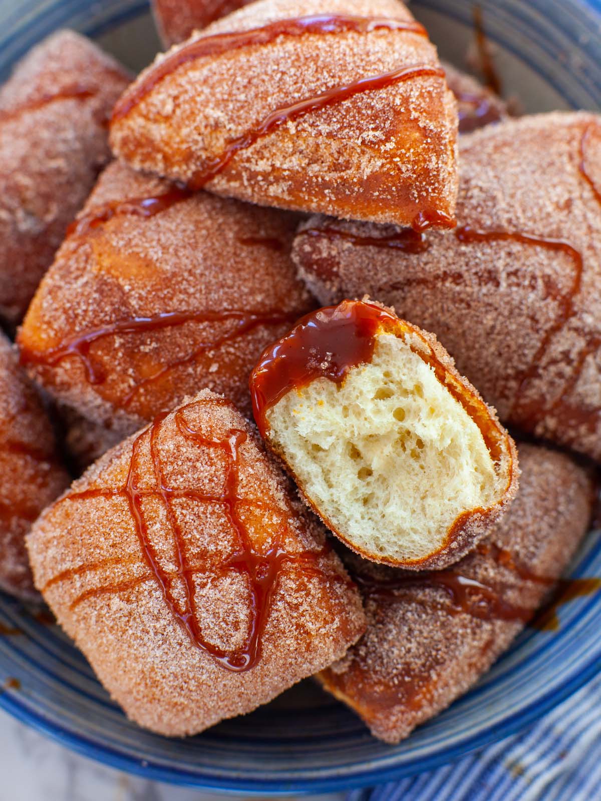 Cassava Flour Beignets with Guava and Cheese Filling