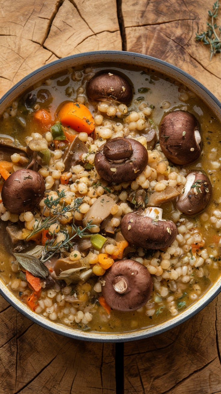 Montferland Forest Mushroom and Barley Stew