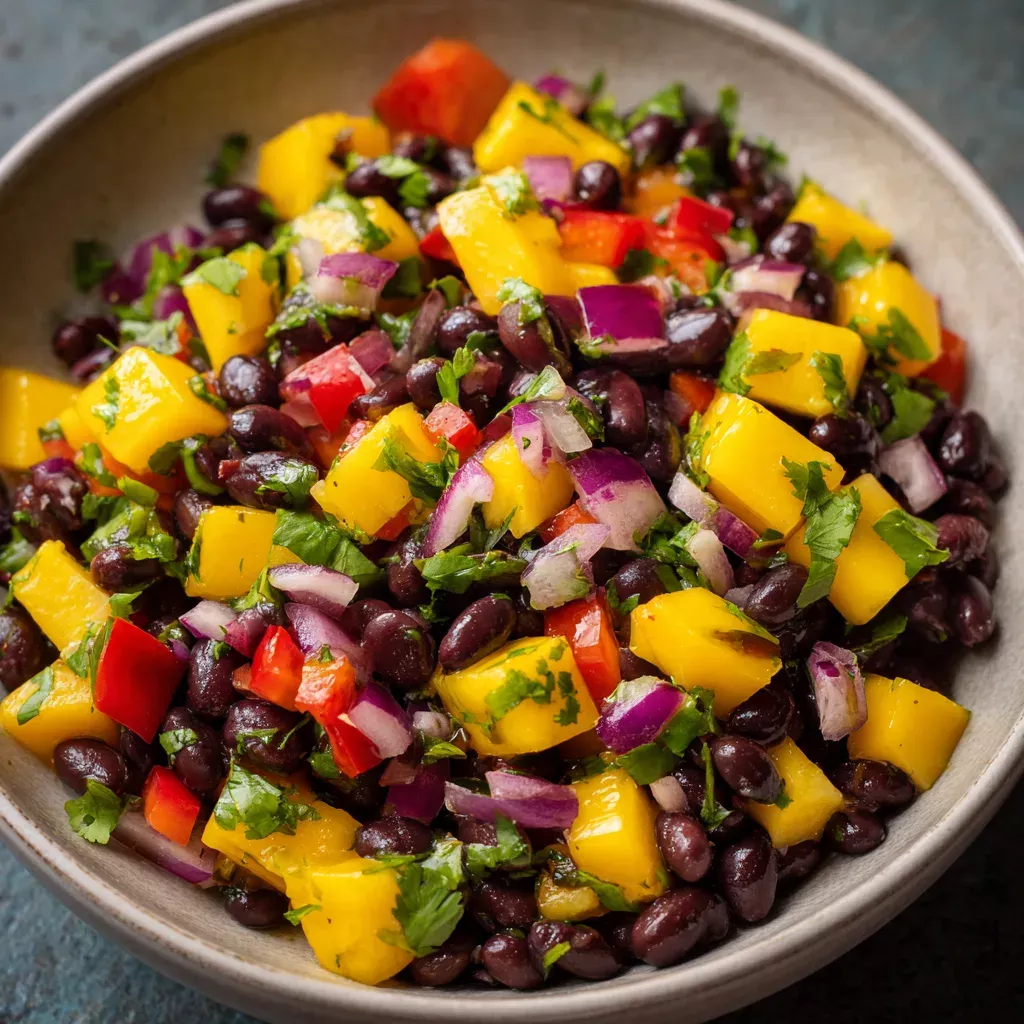 Caribbean-Spiced Mango and Black Bean Salad