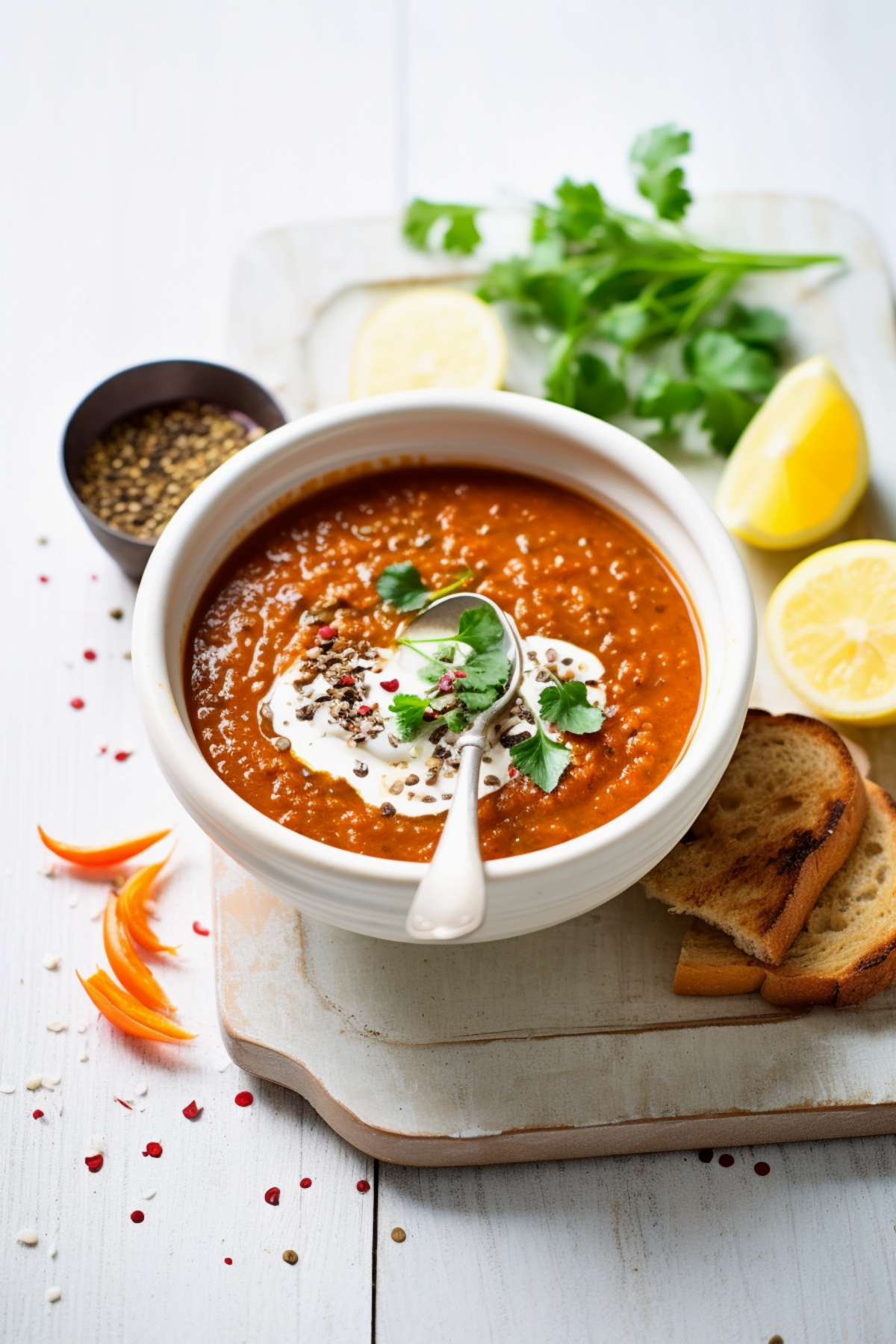Query Spiced Lentil Soup with Cumin and Coriander