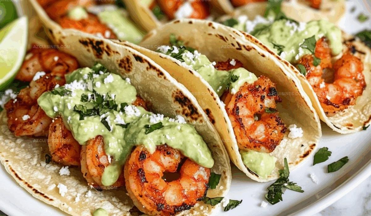 Chili-Lime Shrimp Tacos with Avocado Salsa