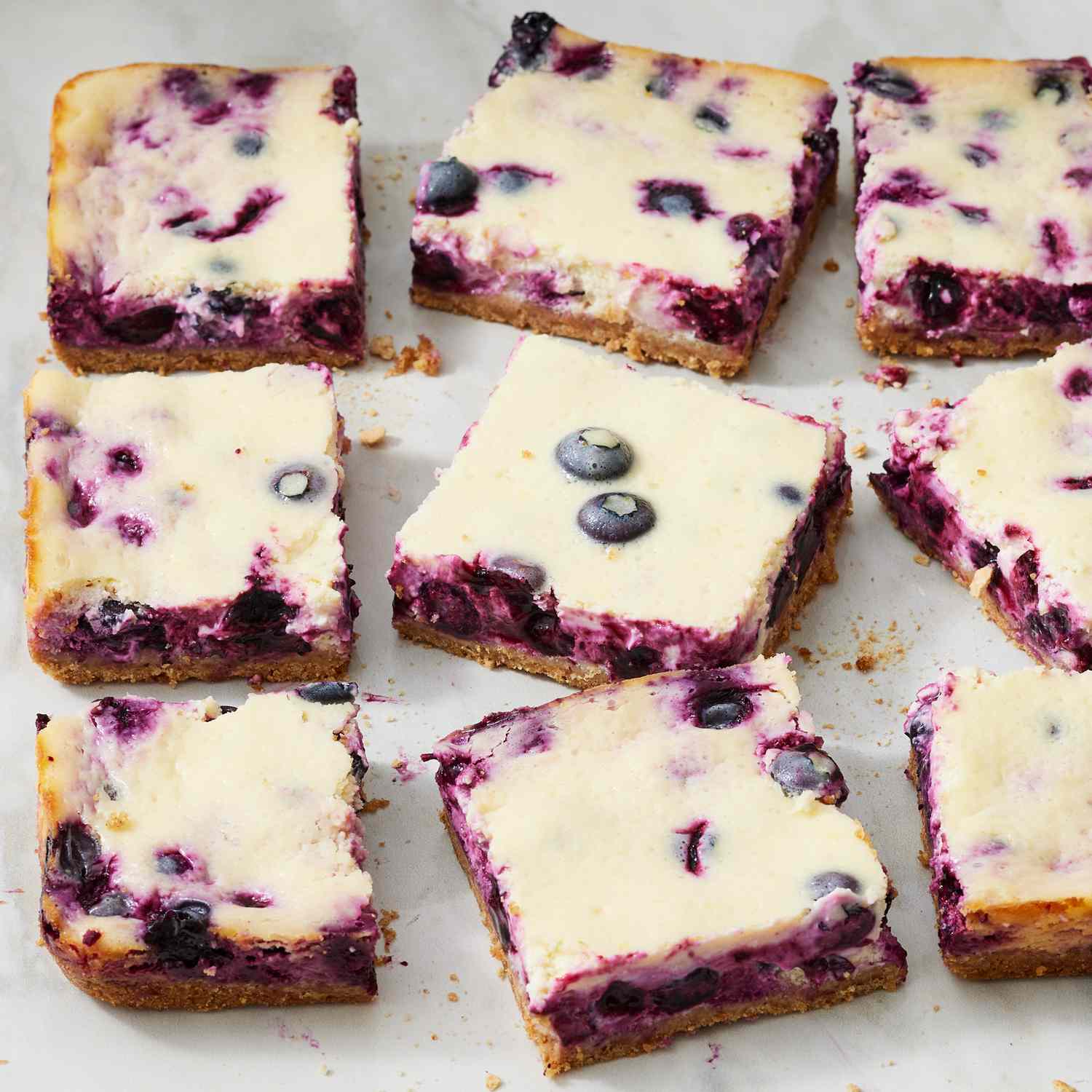 One-Bowl Lemon Blueberry Cake Bars