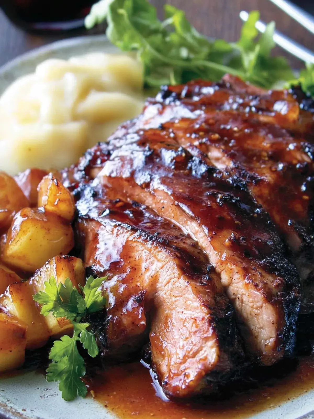 Oak-Smoked Bourbon Glazed Pork Tenderloin