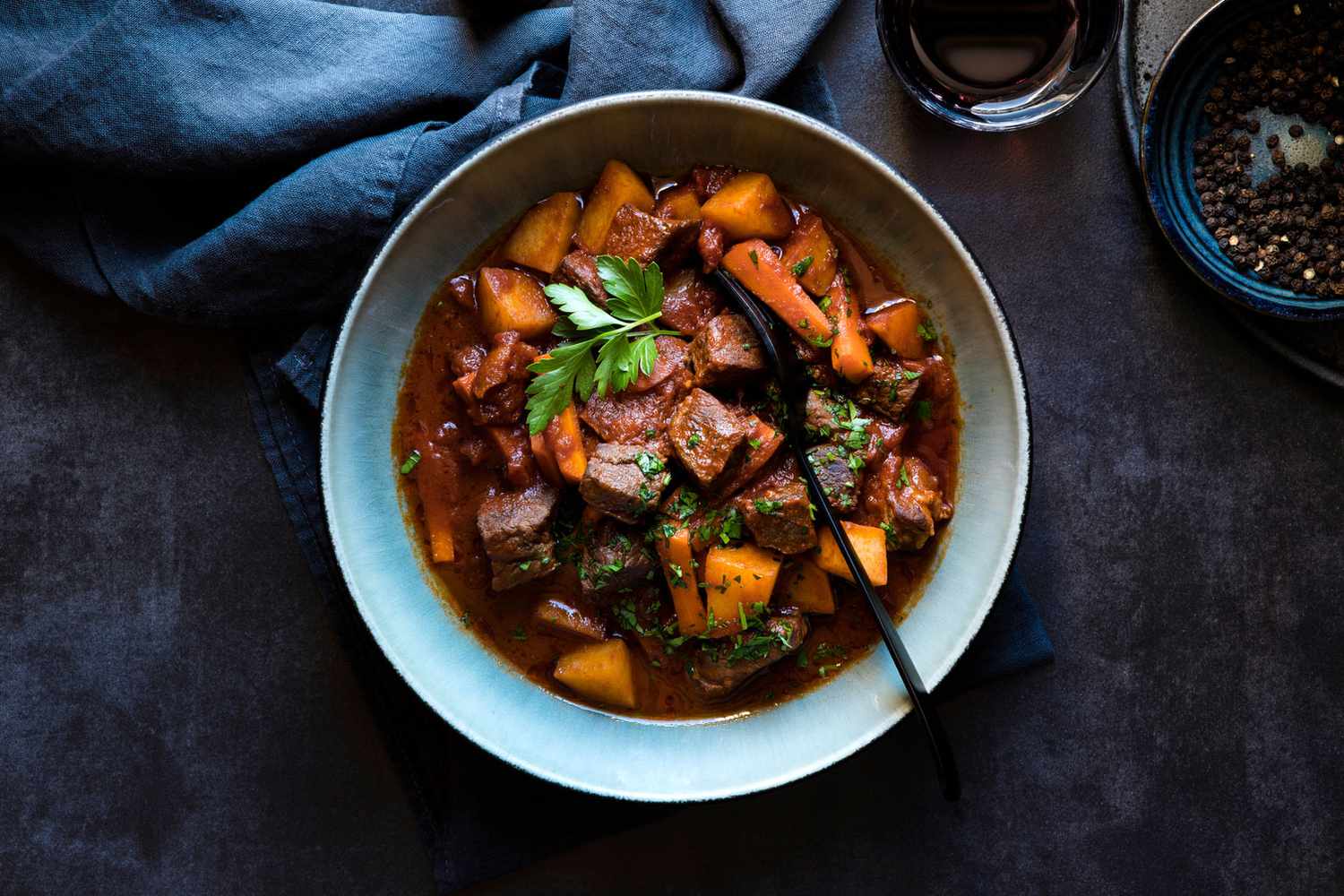 Slow-Cooked Rwandan-Inspired Beef Stew with Sweet Potatoes