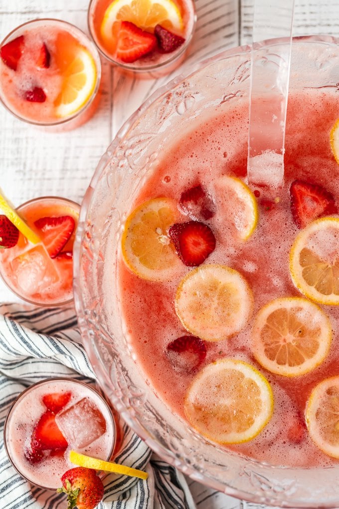 Classic Fruity Party Punch with Lemon-Lime Soda