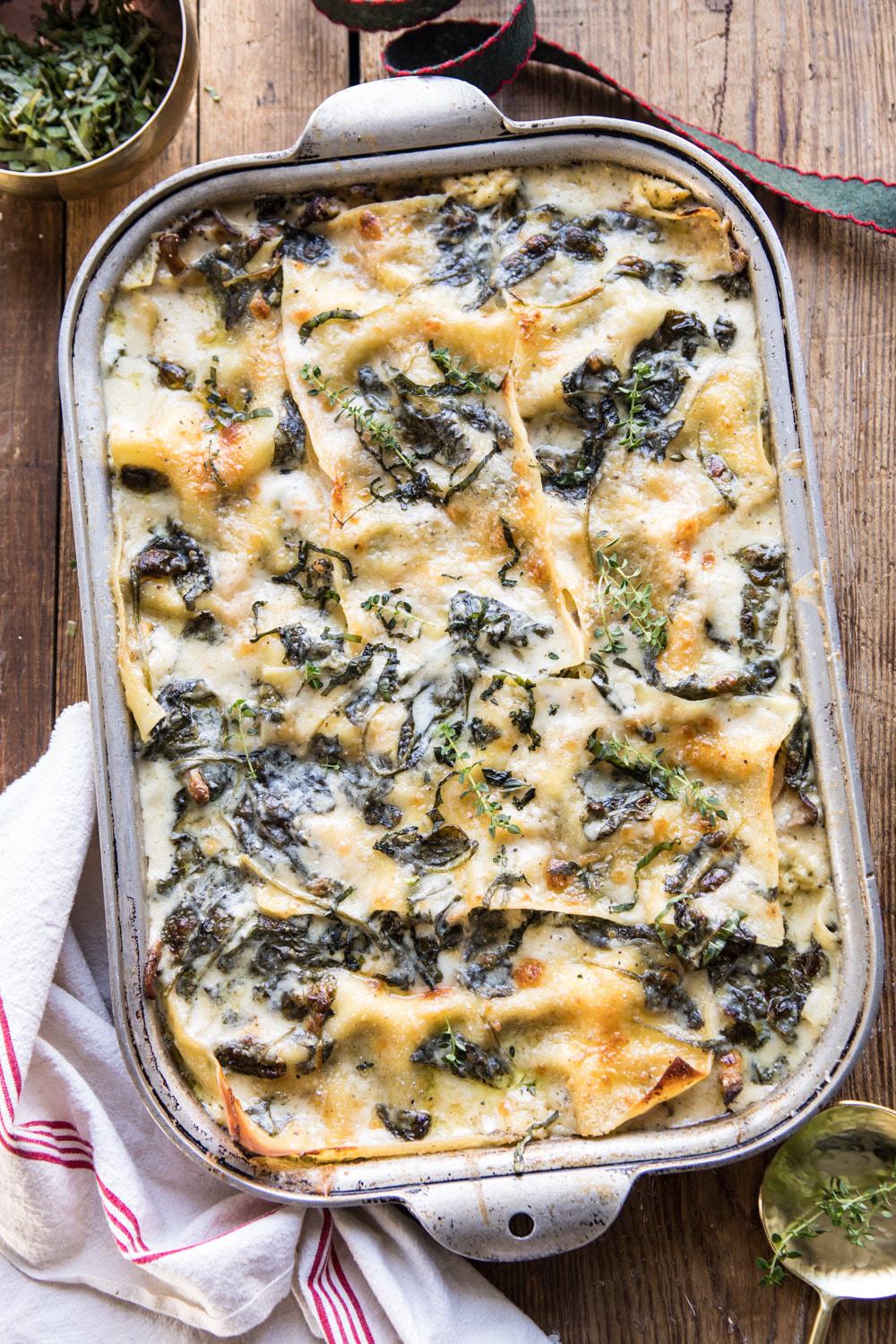 Half-Baked Twice-Cheese Spinach Lasagna