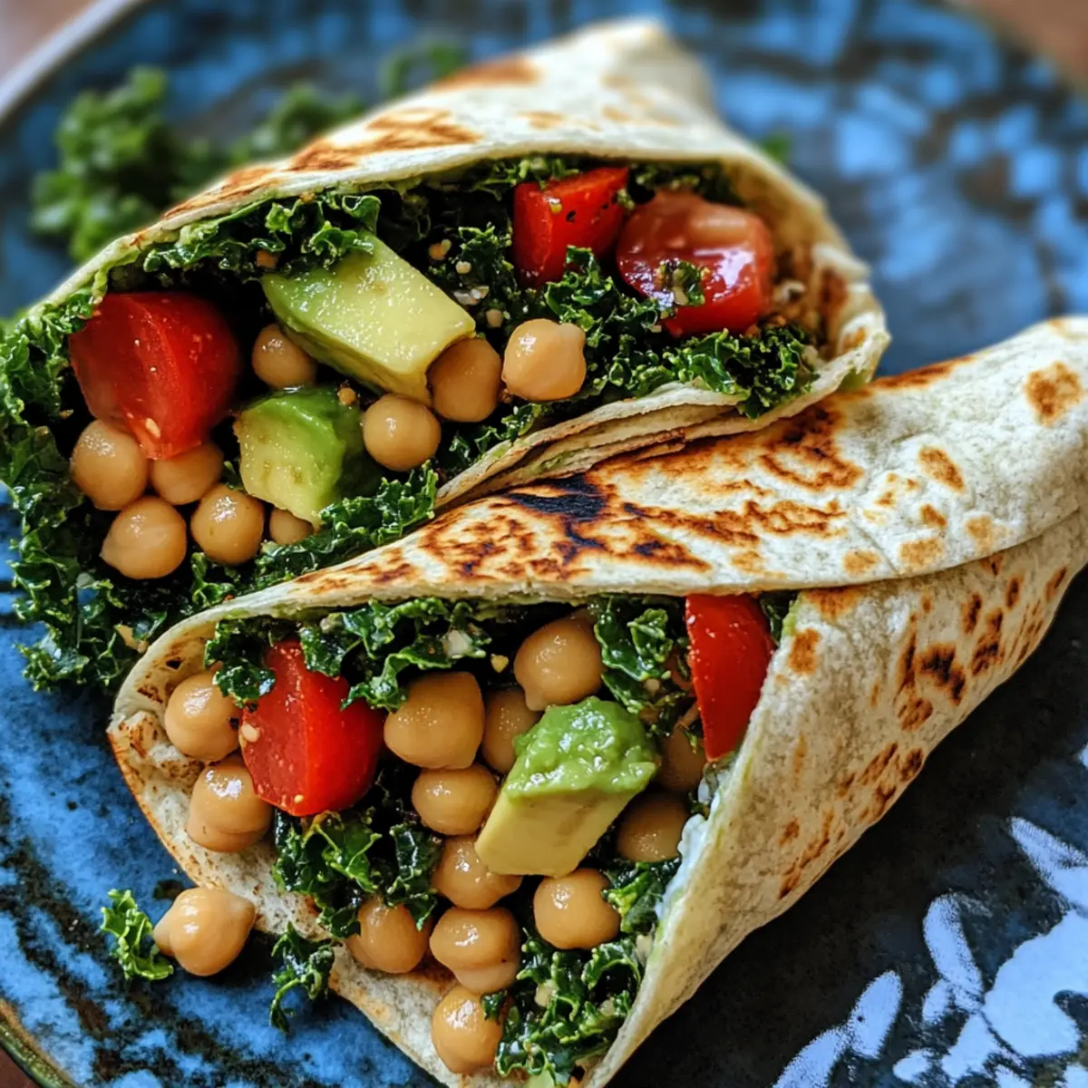 Quick Vegan Chickpea and Avocado Salad Wraps