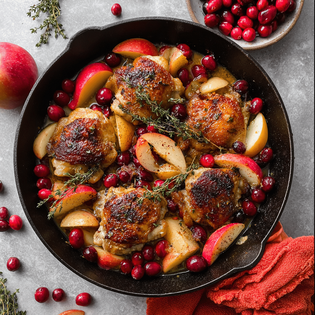 Baked Maple-Glazed Chicken Thighs with Roasted Root Vegetables