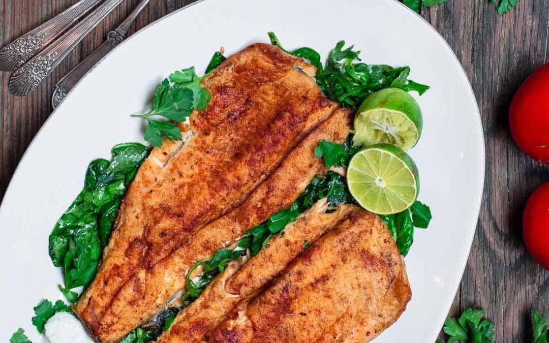 Pan-Seared Trout with Spiced Kashmiri Dry Rub