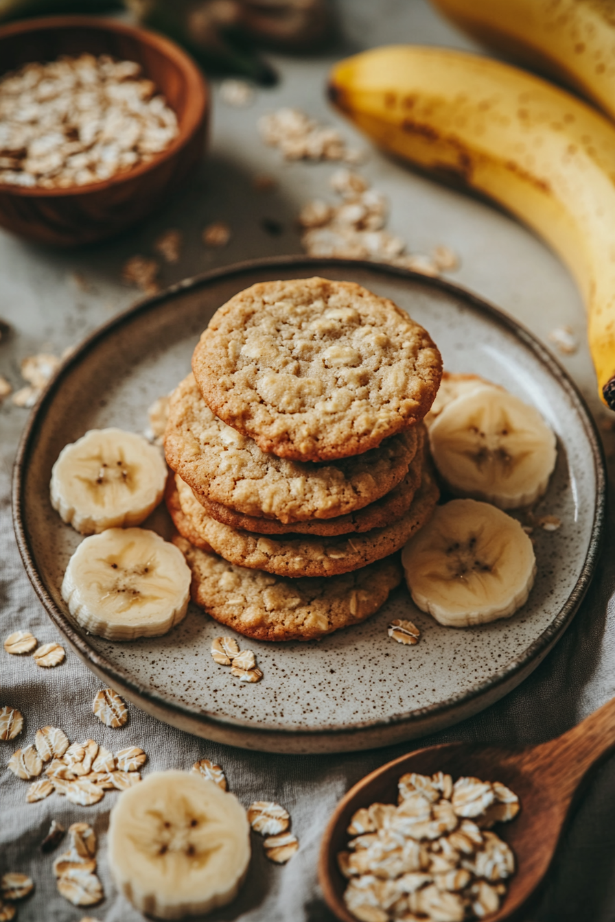 One-Bowl Banana Oatmeal Cookies