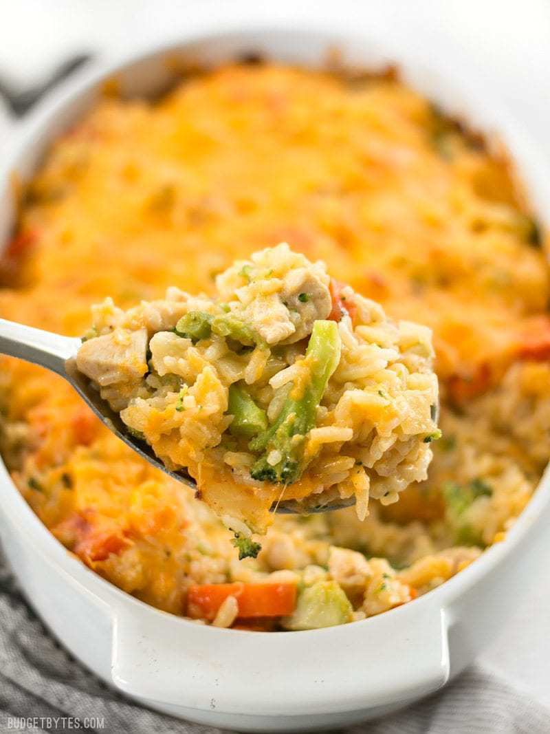 One-Pan Cheesy Chicken and Veggie Bake