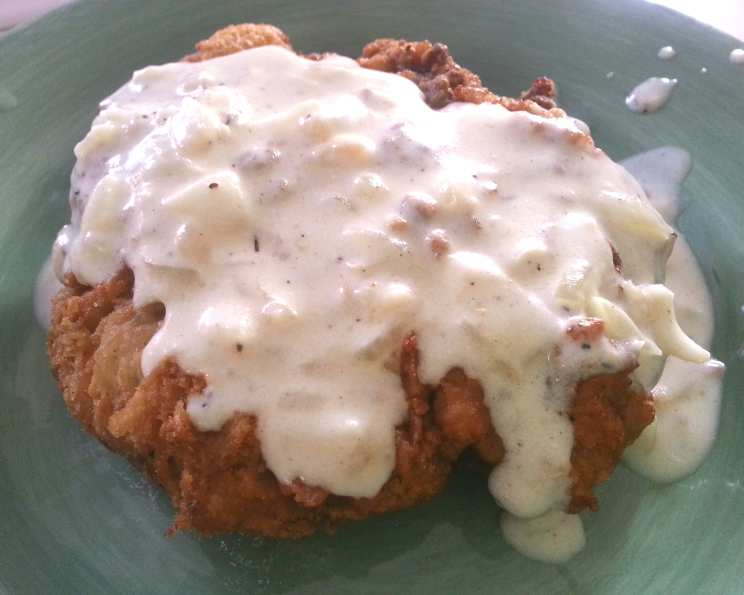 Slow-Cooked Chicken-Fried Steak with Cream Gravy