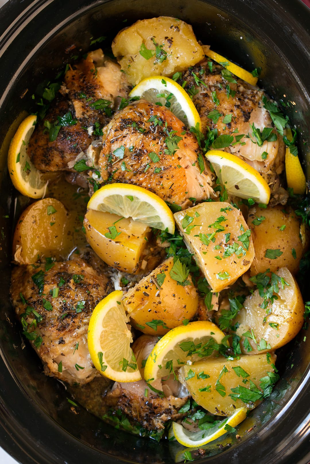 Slow-Cooked Greek Lemon Chicken with Olives and Potatoes