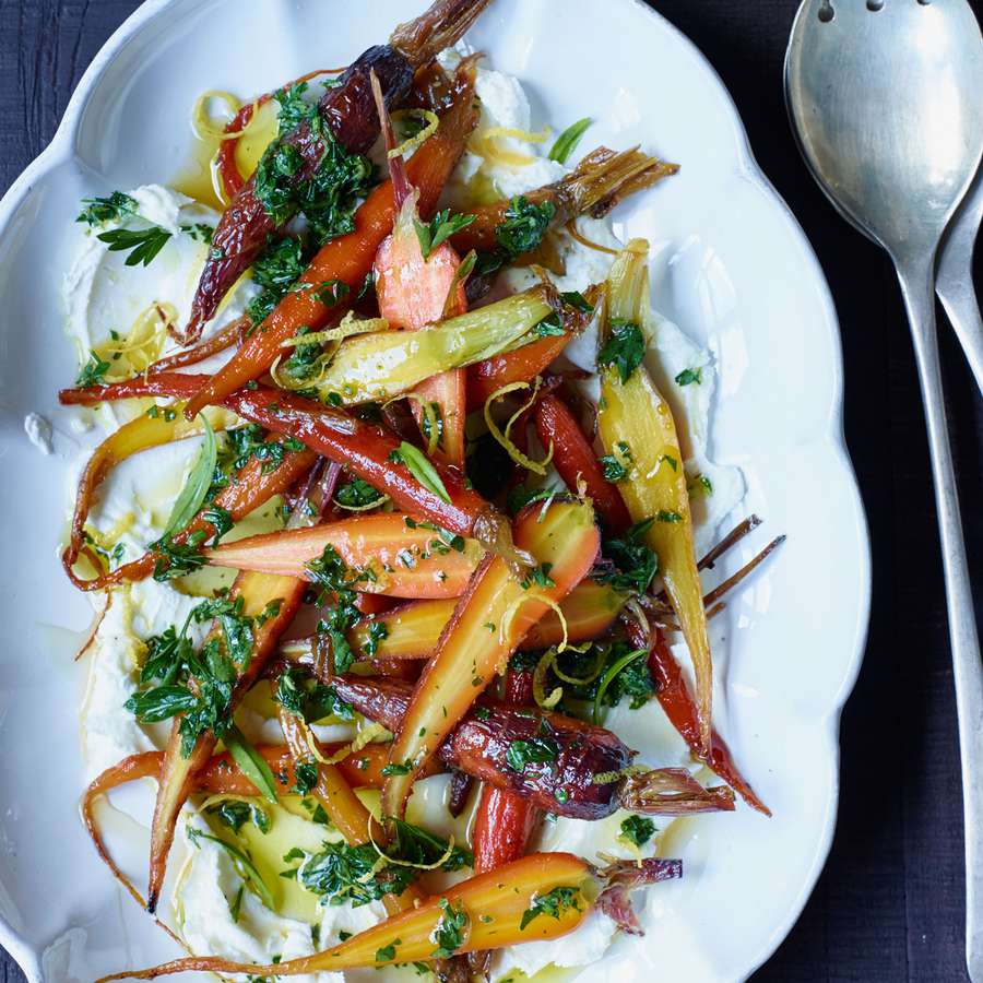 Honey-Glazed Carrot and Goat Cheese Tartlets