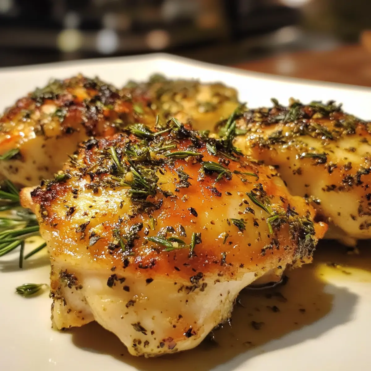 Kristoff’s Mountain Herb Roasted Chicken Thighs