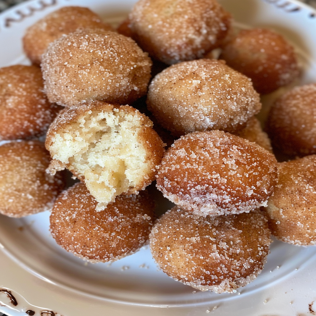 Churro-Inspired Sugar Doughnut Holes