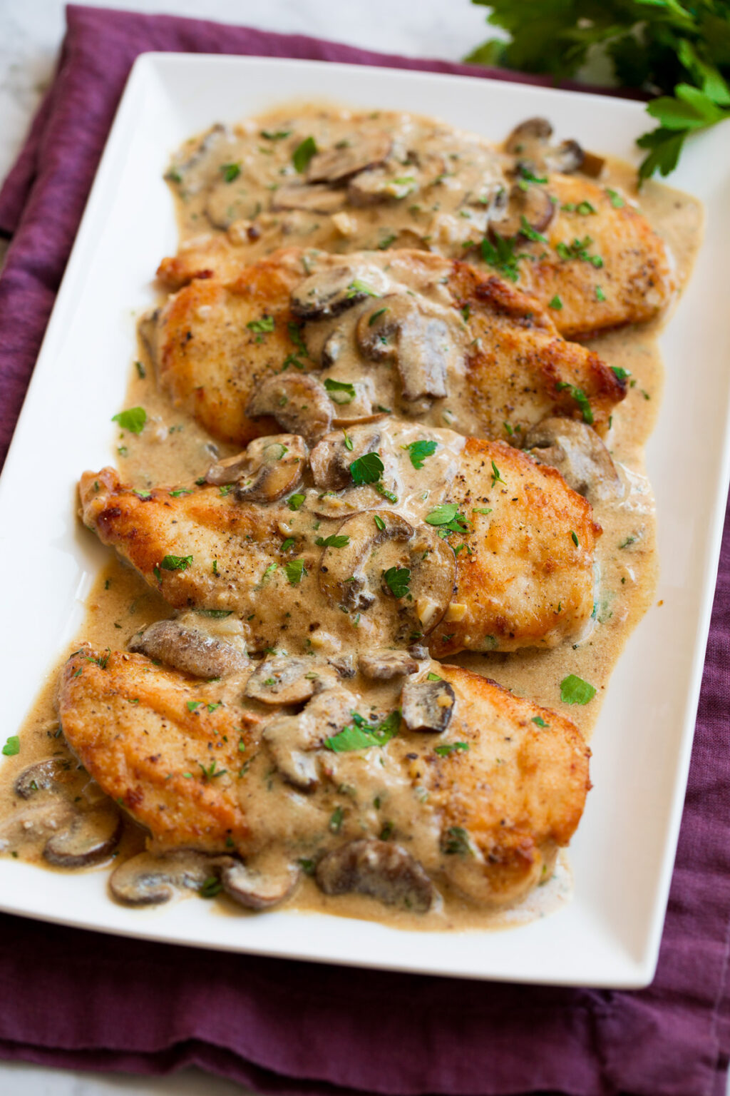 Pan-Seared Chicken with Mushroom Marsala Sauce