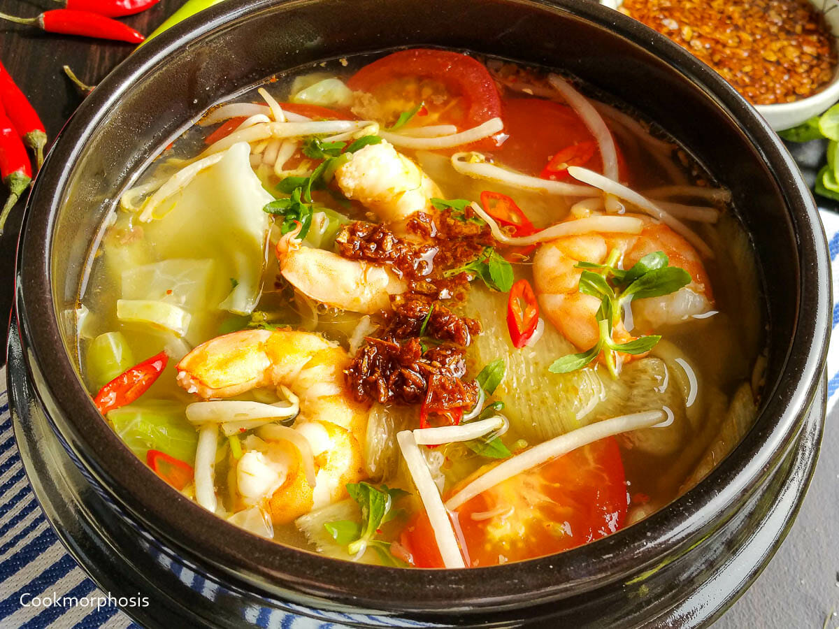 Hot and Sour Vietnamese Shrimp Soup