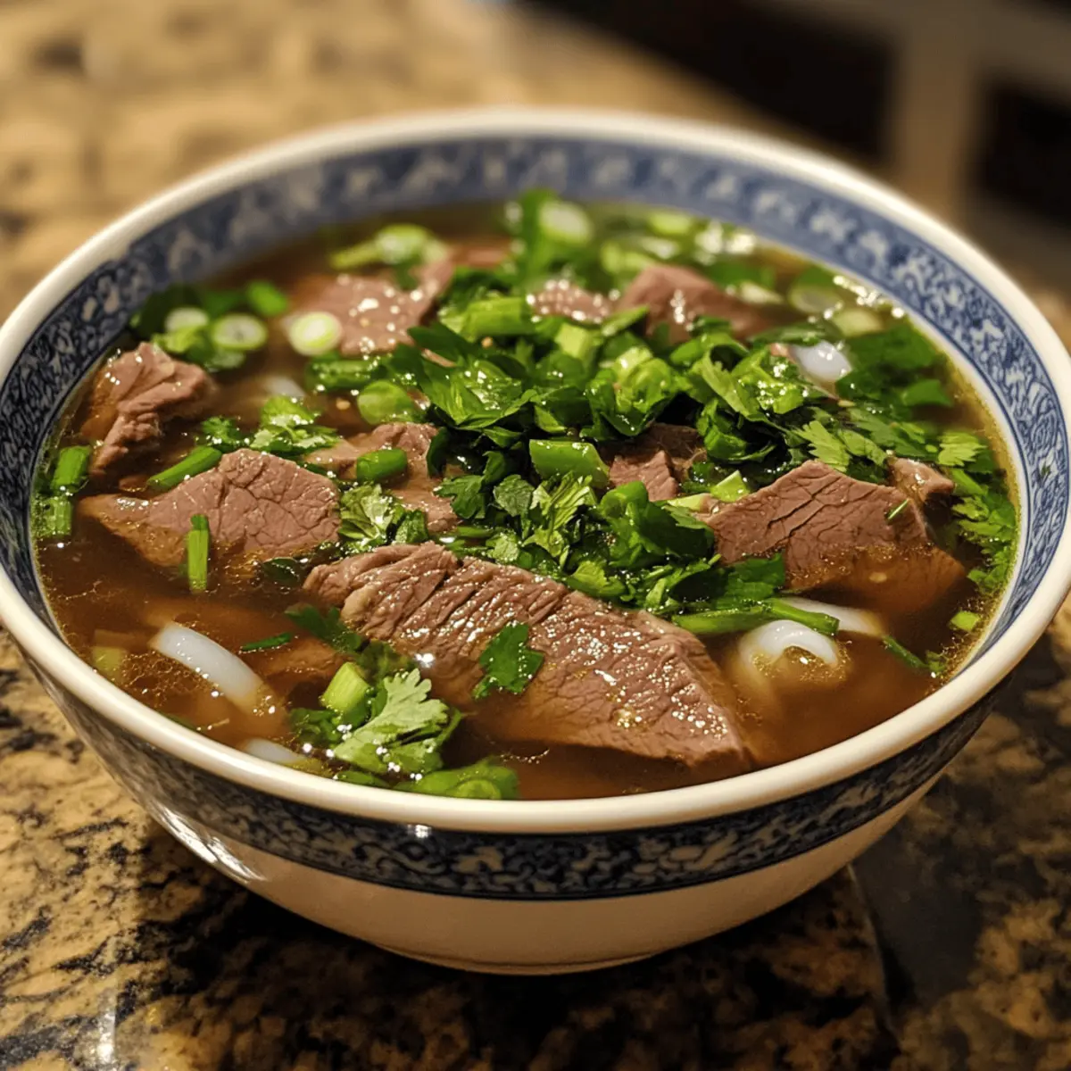Pho-Inspired Beef and Herb Soup