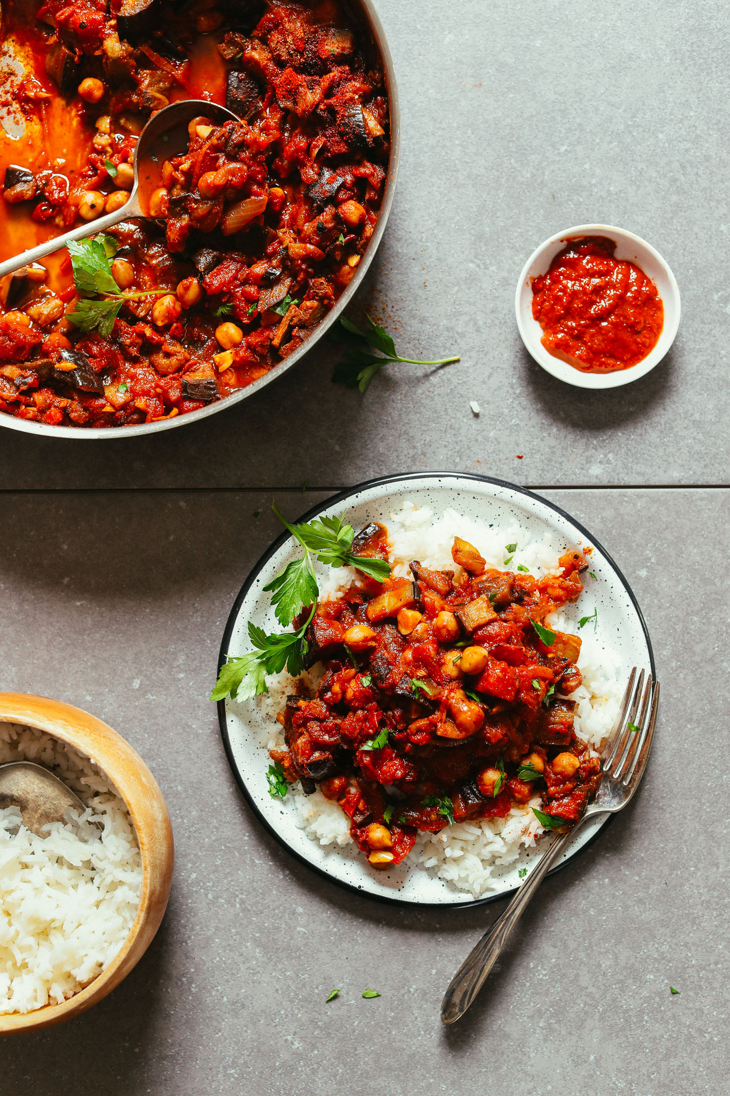 Roasted Eggplant and Smoked Paprika Stew with Black Beans