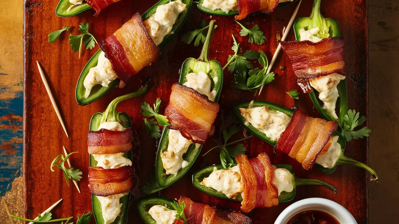 Bacon-Wrapped Jalapeño Chicken Bites with Cream Cheese
