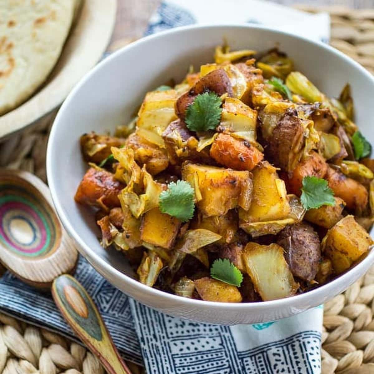 Ethiopian Atakilt Wat Braised Cabbage and Carrots