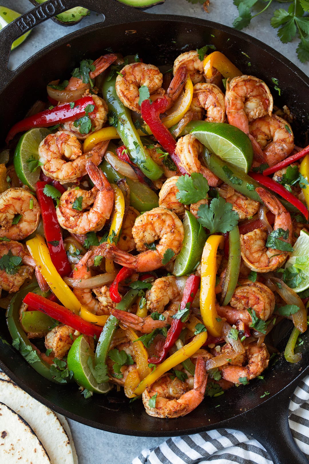 Sheet Pan Mexican-Style Shrimp Fajitas
