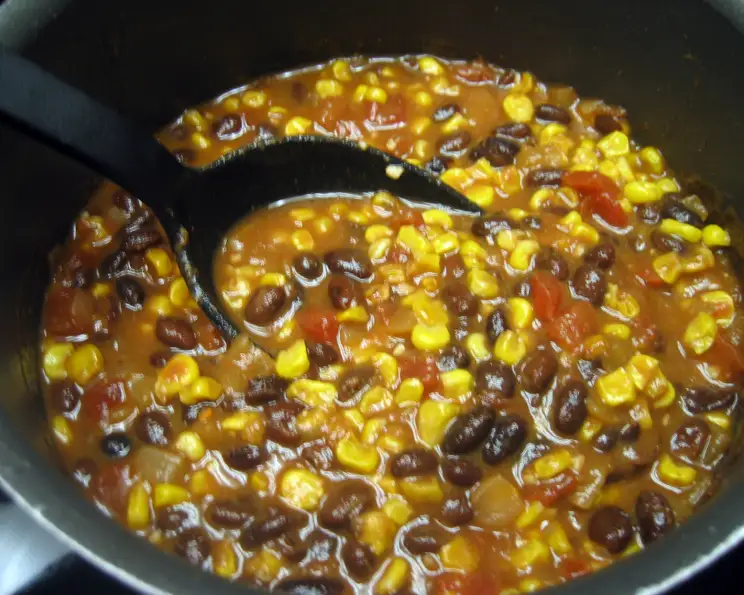 Spiced Tex-Mex Black Bean and Corn Chili