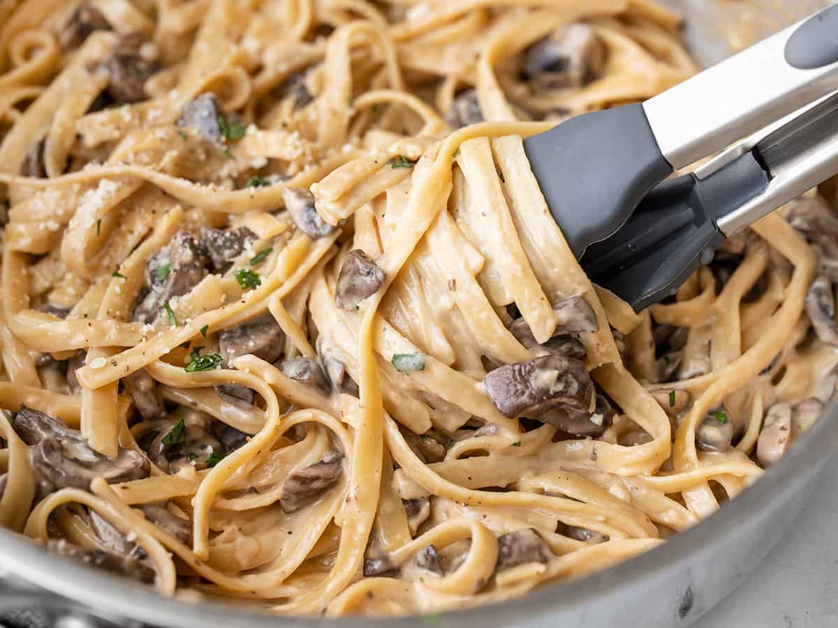 One-Pot Garlic Butter Mushroom Pasta
