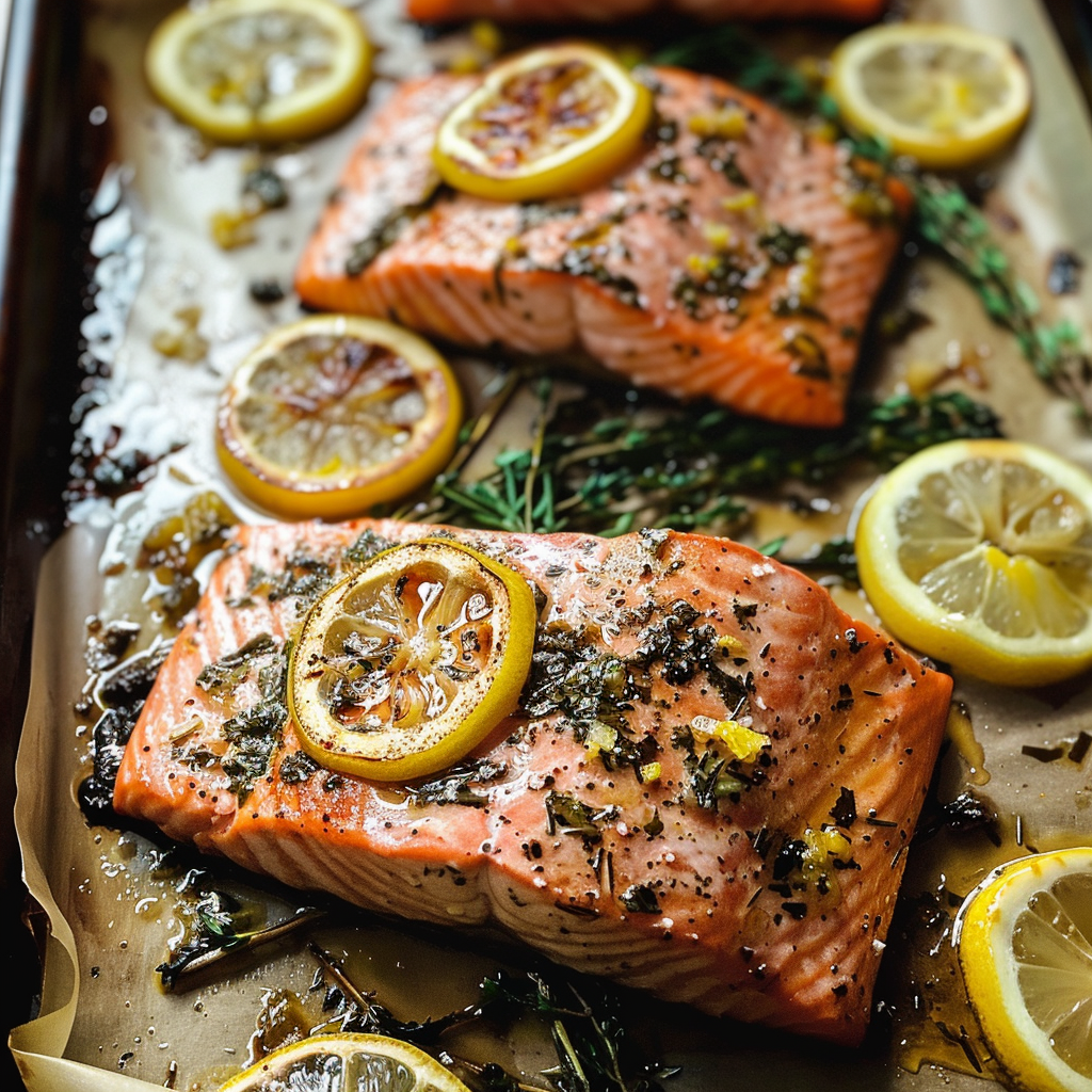 The Best Ever Sheet Pan Lemon Herb Salmon