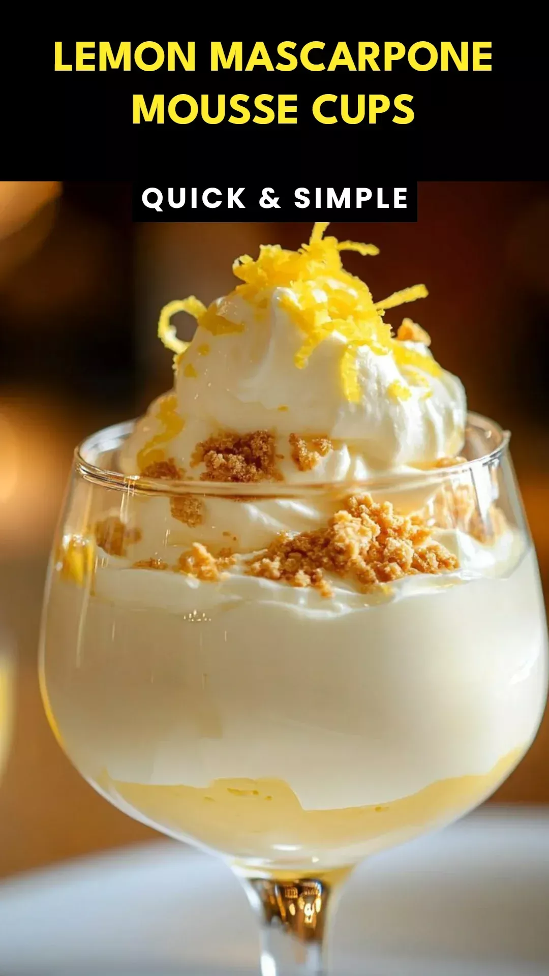 No-Bake Lemon Mascarpone Parfaits with Almond Crumble