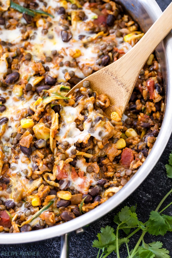 One-Pan Mexican Black Bean and Rice Skillet