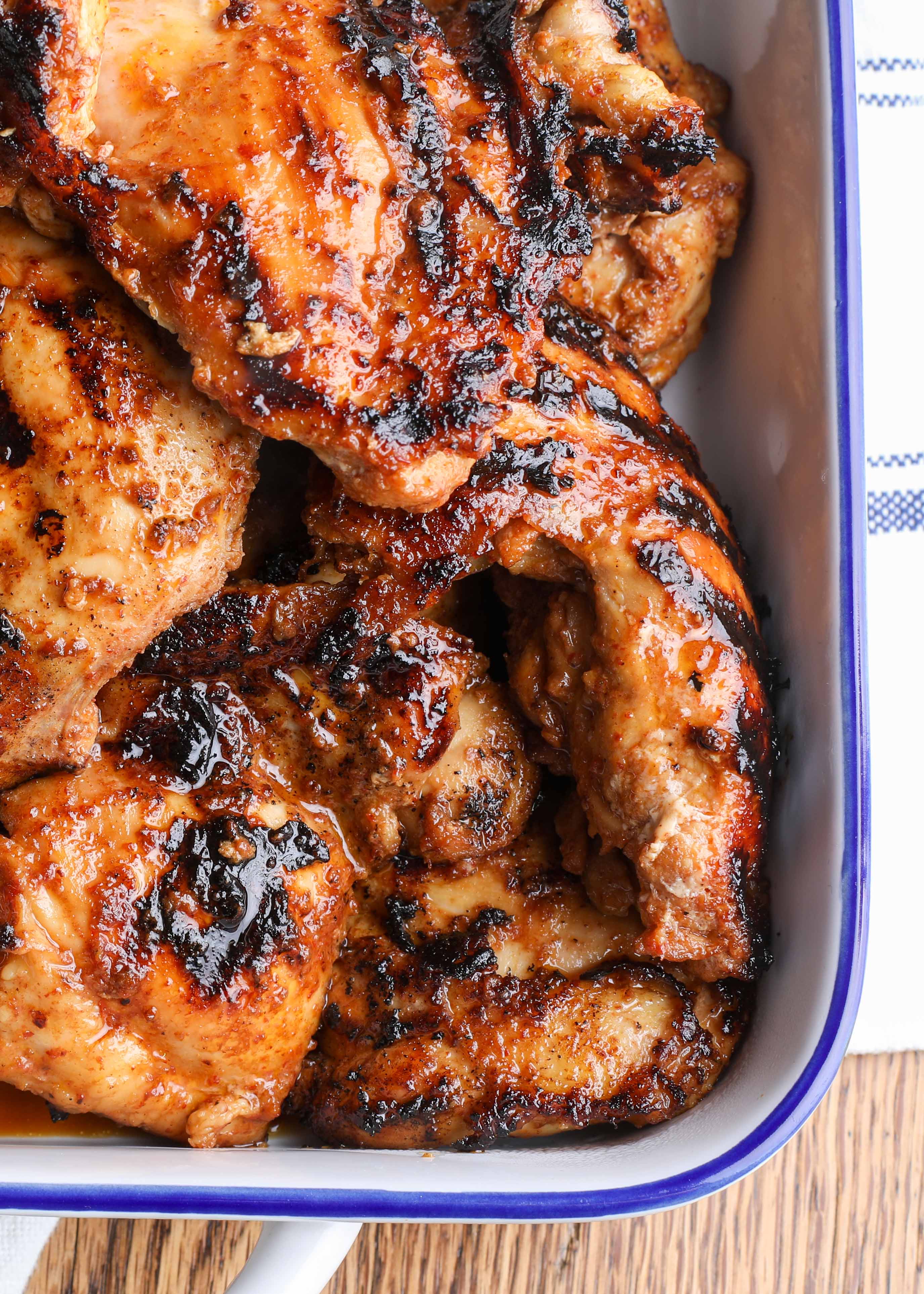 Charcoal-Grilled Chicken Thighs with Smoky Chipotle Marinade