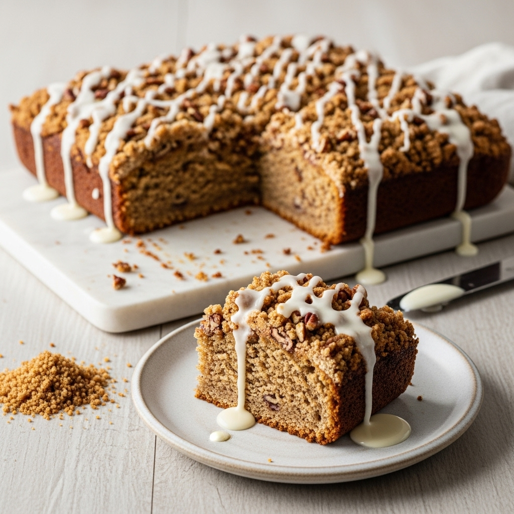 Honey-Spiced Ethiopian Coffee Cake with Cardamom Glaze