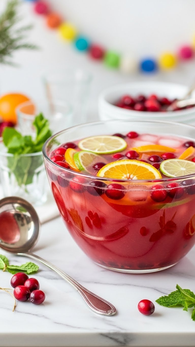 Non-Alcoholic Sparkling Berry Citrus Punch