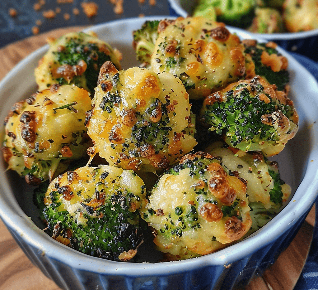 Cheesy Broccoli Bites with Parmesan Crust