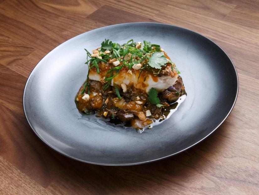 Pan-Seared Sea Bass with Thai Coconut Lime Sauce