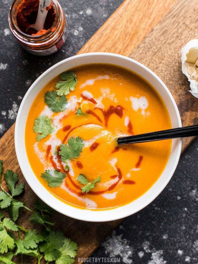 Thai-Inspired Coconut Curry Soup with Tofu and Vegetables