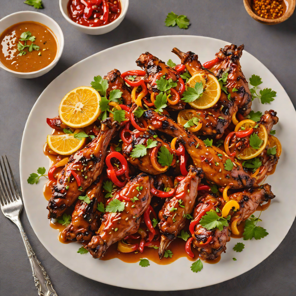 Honey-Glazed Ethiopian Chicken Tibs with Berbere Peppers