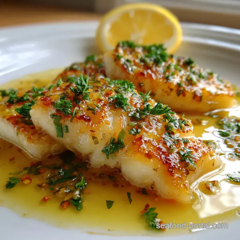 Roasted Lake Michigan Whitefish with Lemon-Dill Butter