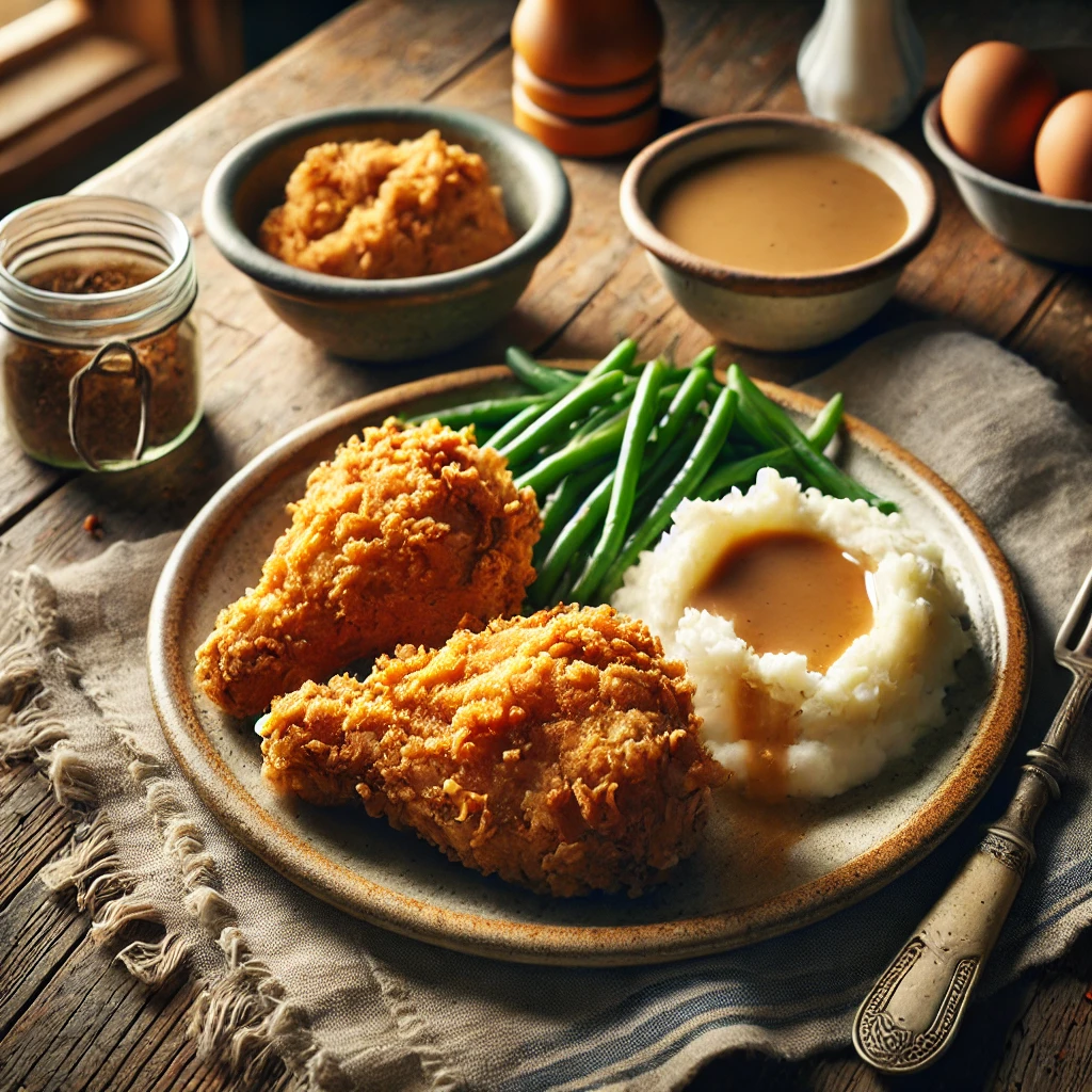 Black Bear Diner-Style Buttermilk Fried Chicken with Herb Gravy