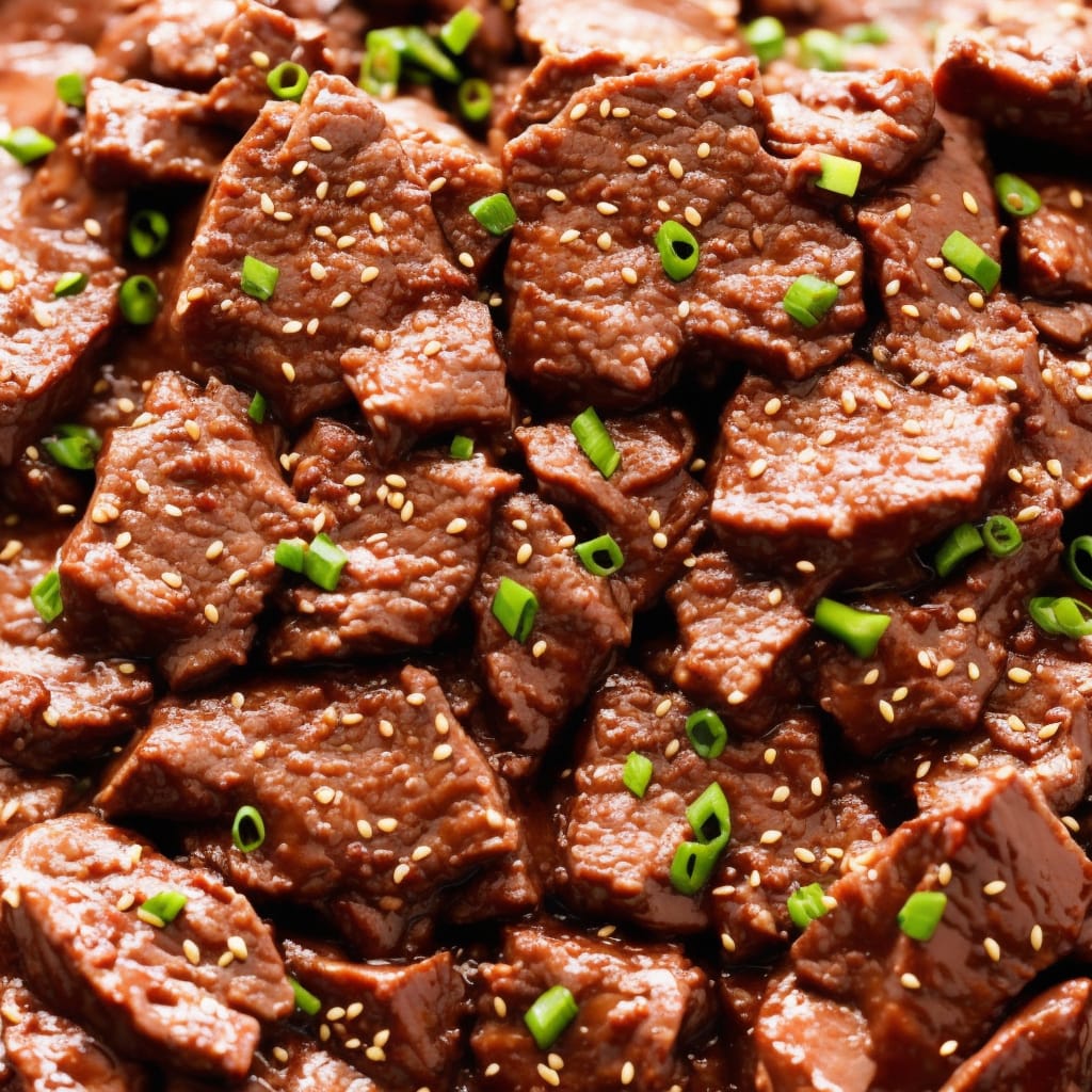Pan-Seared Beef Strips with Black Garlic and Soy Glaze