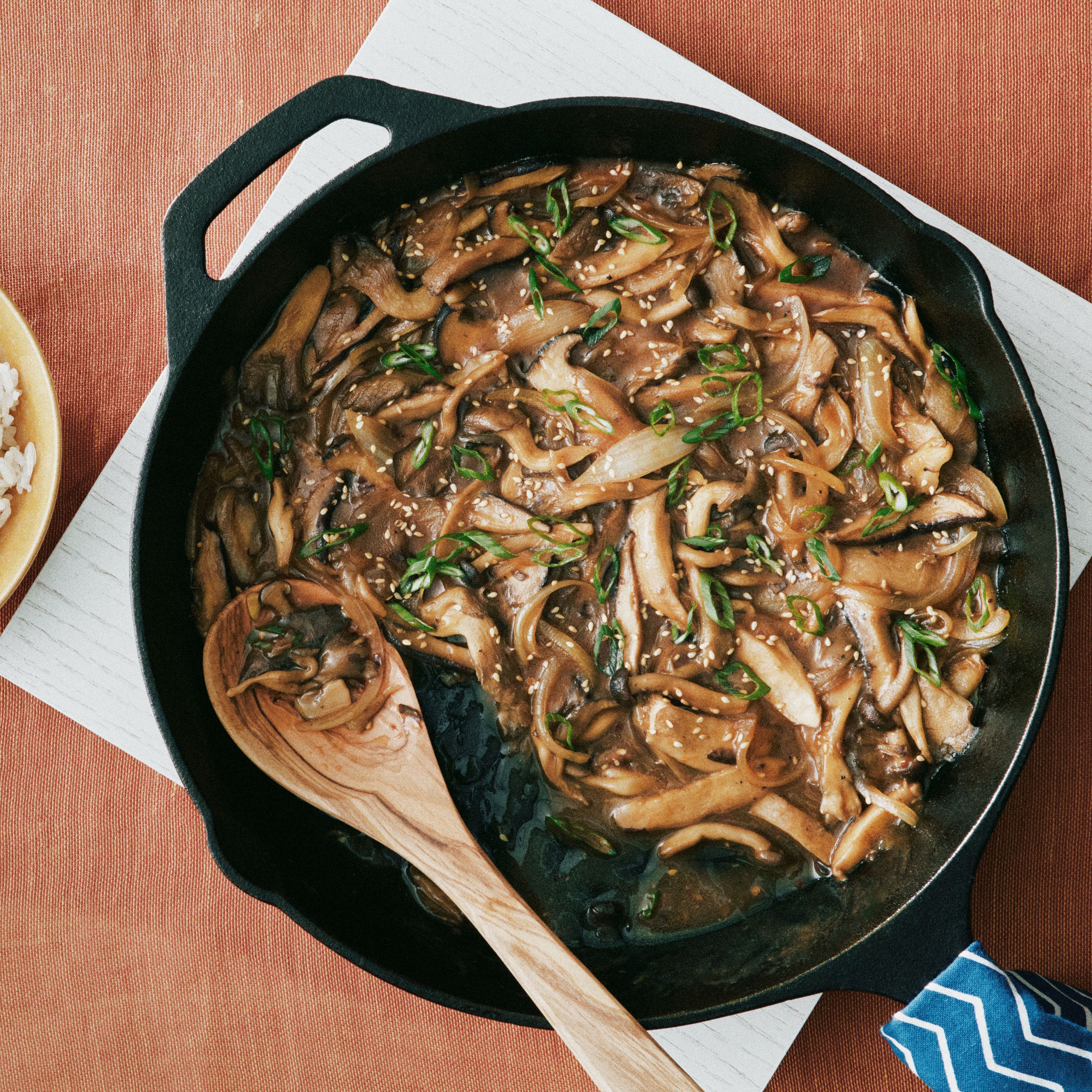 Sautéed Magic Mushroom and Muscle Bean Stir Fry