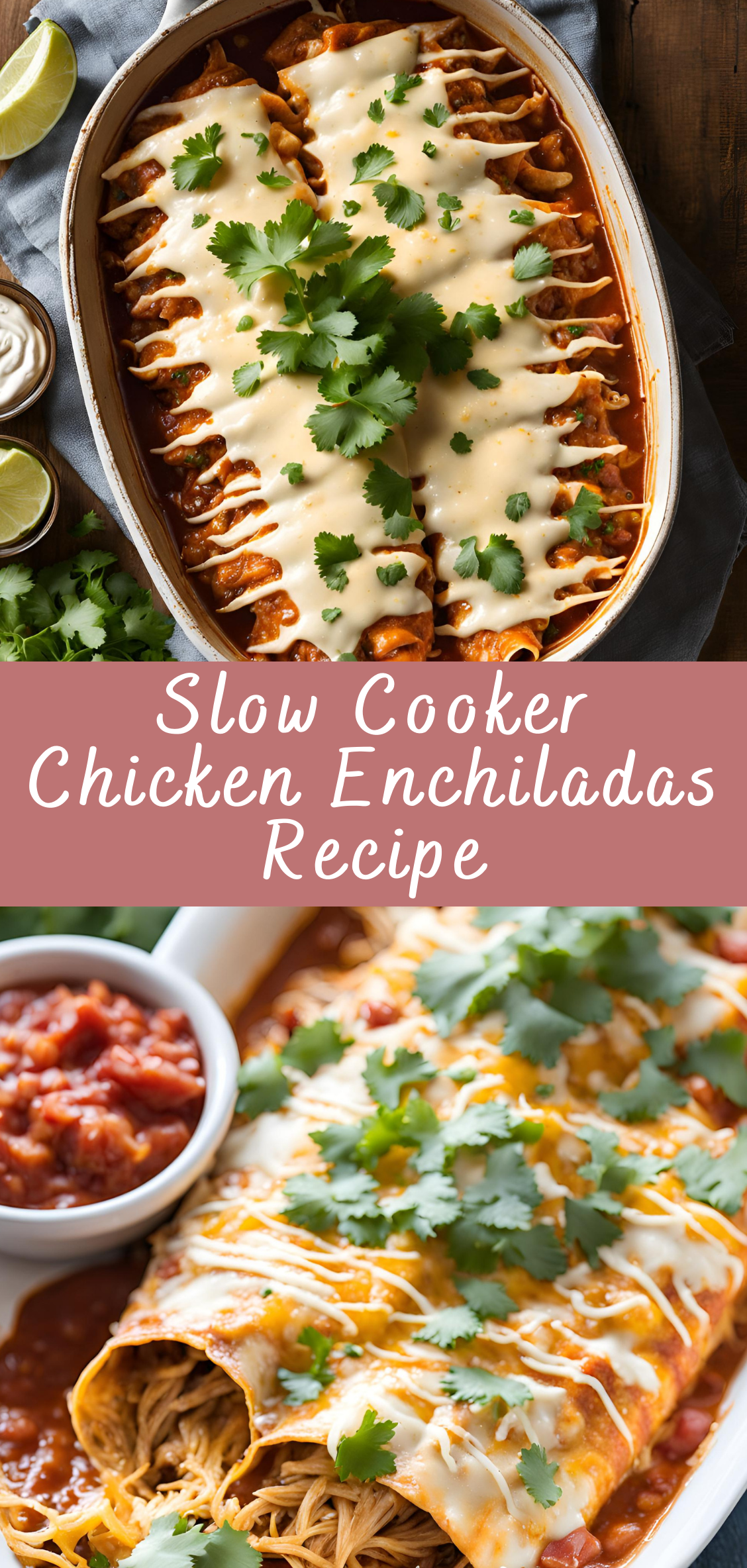 Slow-Cooked Chipotle Chicken Enchiladas with Roasted Tomato Sauce