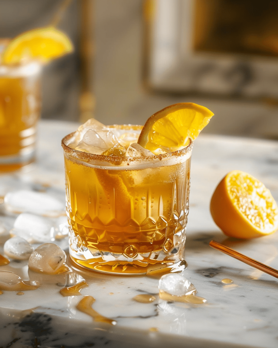 Citrus-Spiced Bourbon Sour with Honey Syrup