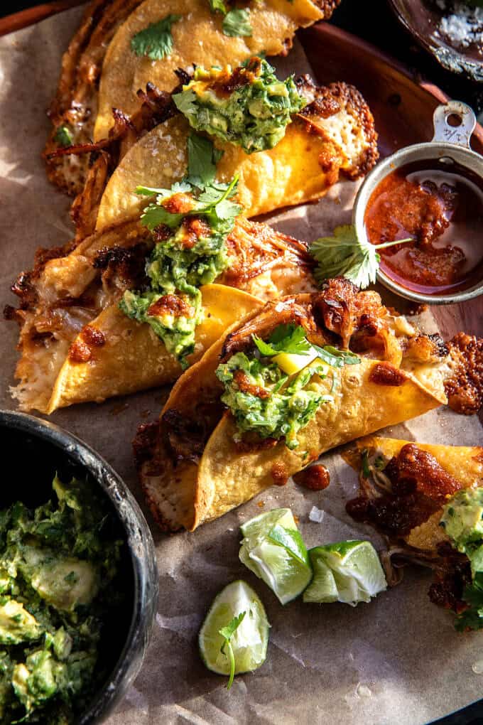 Charred Jalapeño and Roasted Corn Tacos with Cilantro Lime Crema