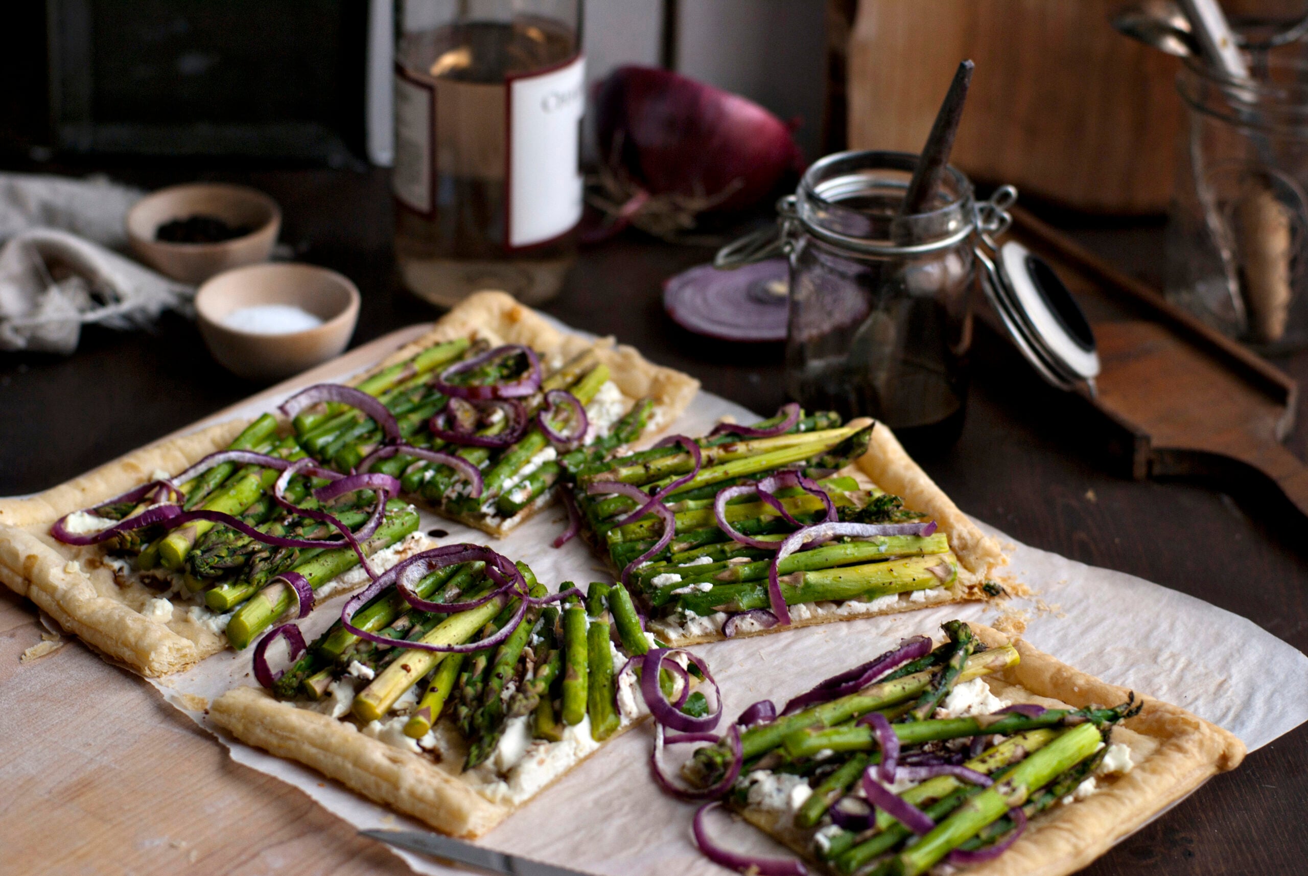 Spring-Loaded Asparagus & Goat Cheese Tart