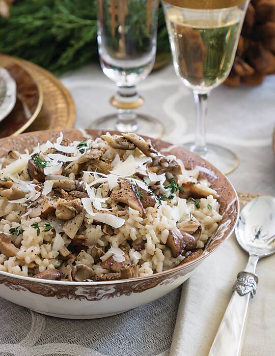 Spring-Deployed Mushroom & Thyme Risotto